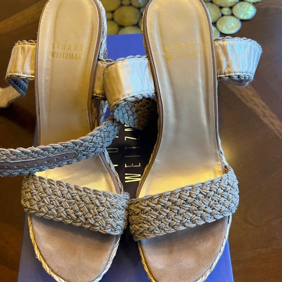 Stuart Weitzman Alex Crotchet Wedges - Picture 2 of 11